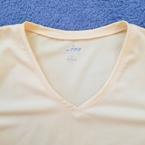 Moret Ultra Workout Athletic Exercise Activewear Top Yellow Size Medium - Picture 5 of 9